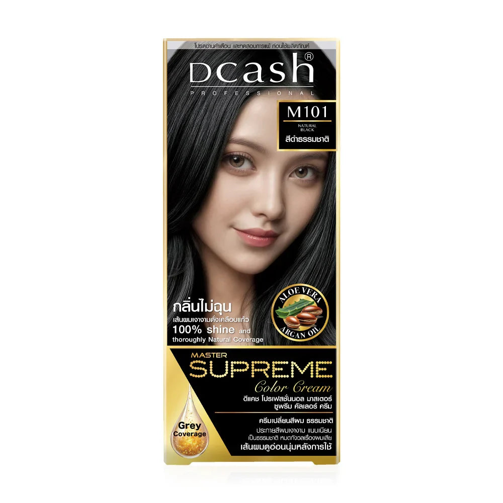 Dcash Professional Master Supreme Color Cream 90ml - #M101 Natural Black