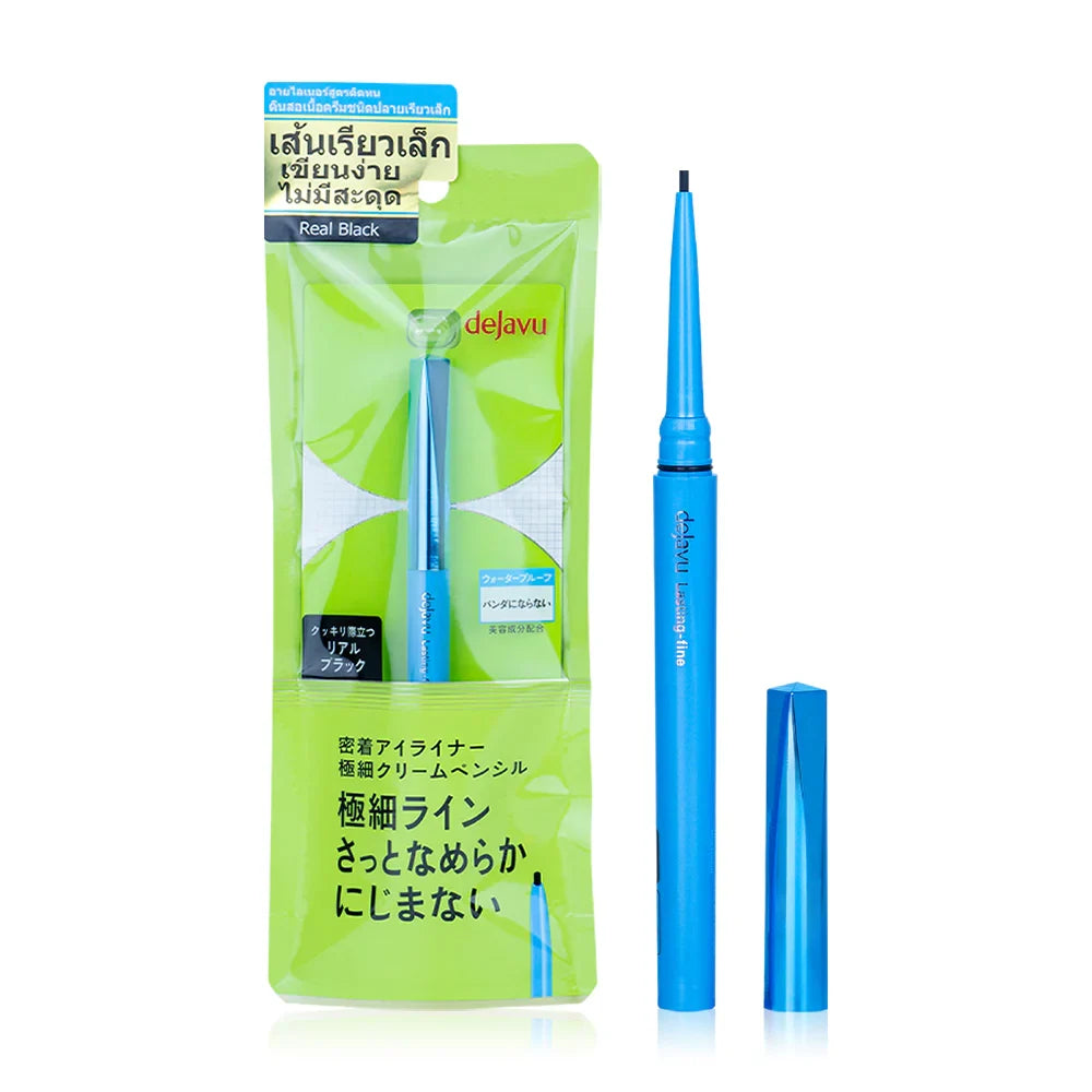 Dejavu Lasting-Fine E Ultra-thin Cream Pencil 0.074g - #1 Real Black