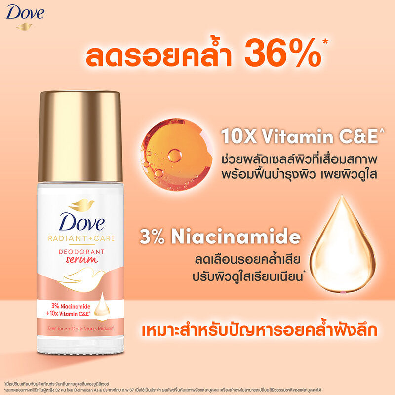 Dove Radiant + Care Deodorant Serum 45ml