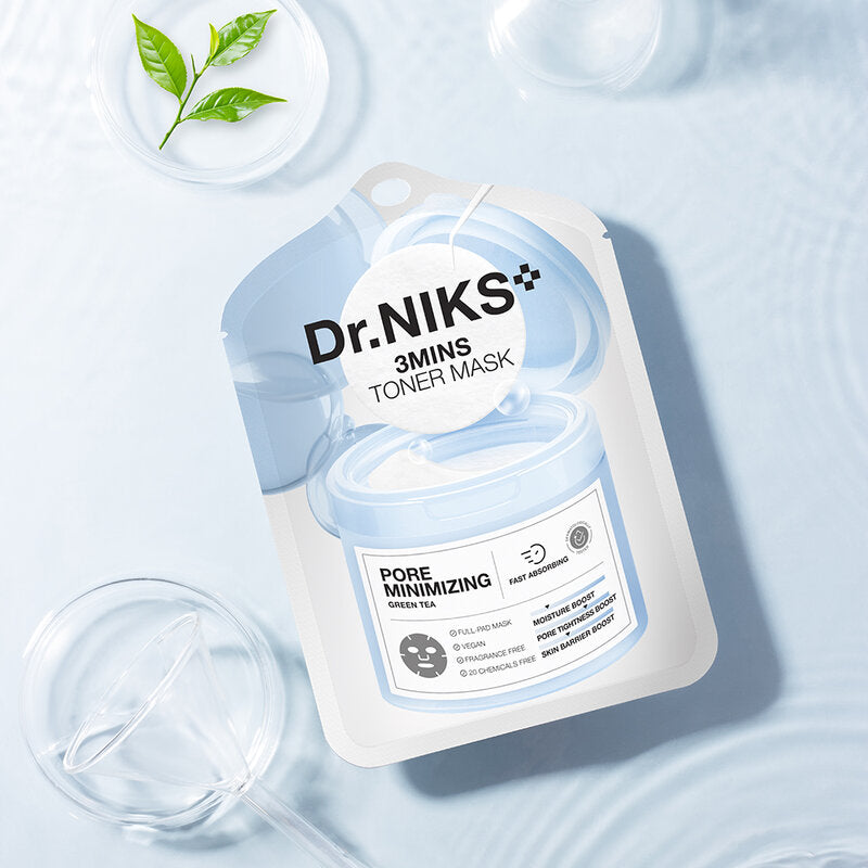 Dr.NIKS 3 Mins Toner Mask Pore Minimizing [20ml x 6pcs]