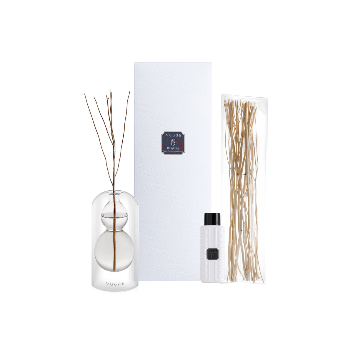 Harnn Vuudh Immortality Diffuser Set - Hong Kong (Wan Sao Long & Lemon) 120 ml.