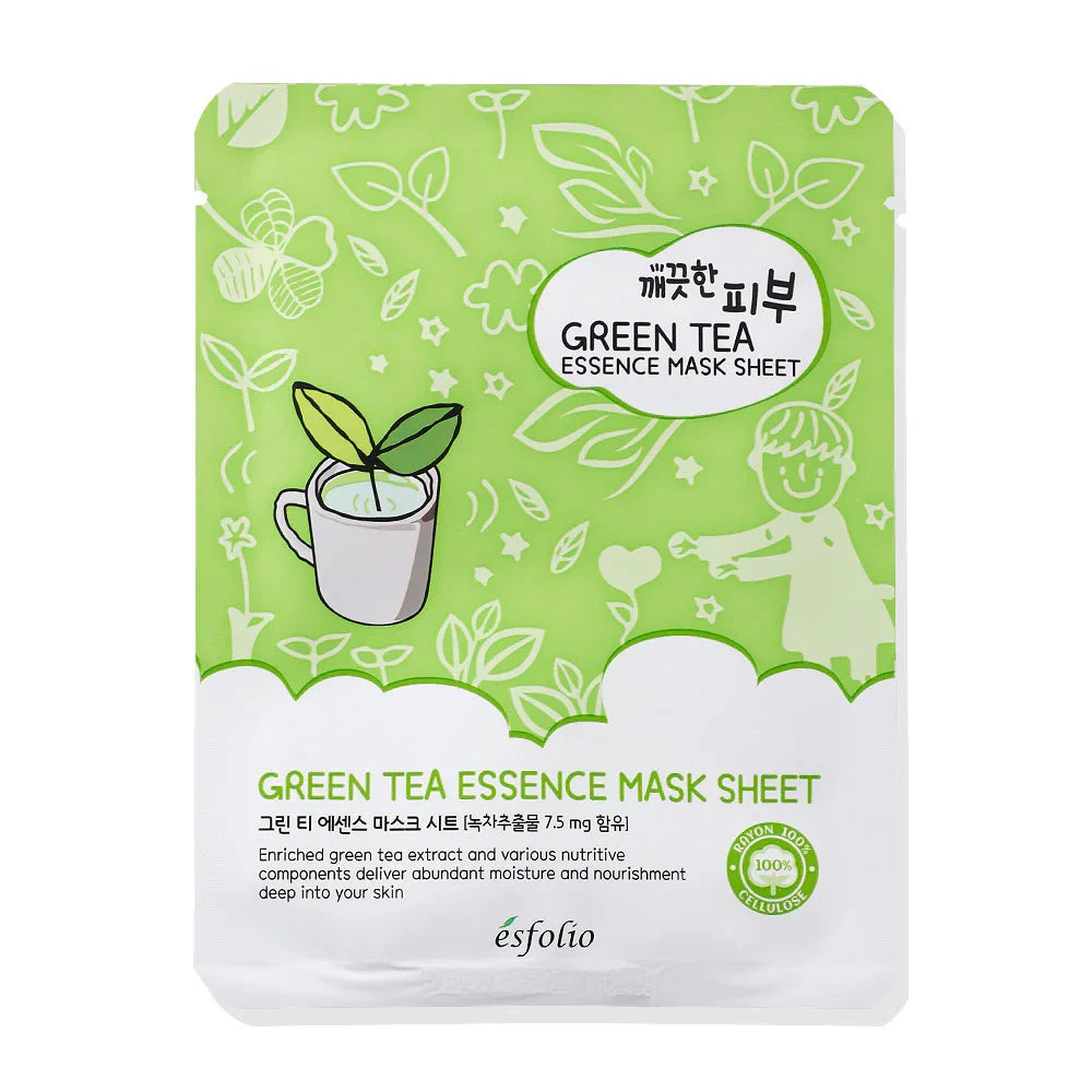 Esfolio Pure Skin Green Tea Essence Mask Sheet 25ml