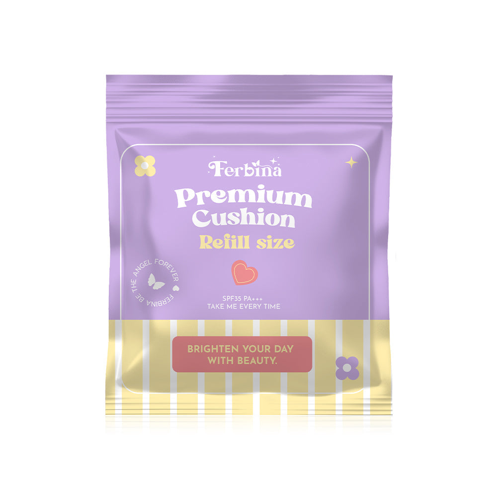 FERBINA Premium Cushion SPF35 PA+++ Refill 15g - #01 Light Natural