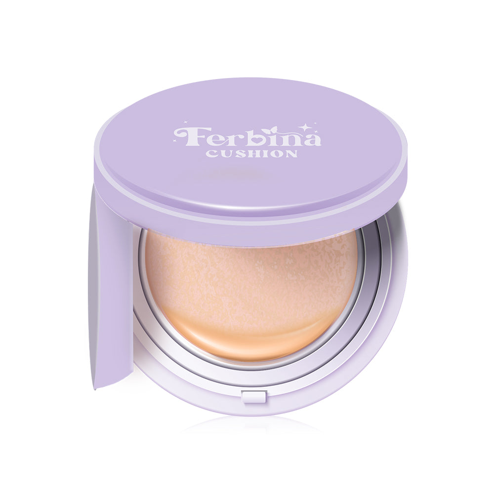 FERBINA Premium Full Coverage Cushion SPF 50 PA+++ 15g - #00 Ivory