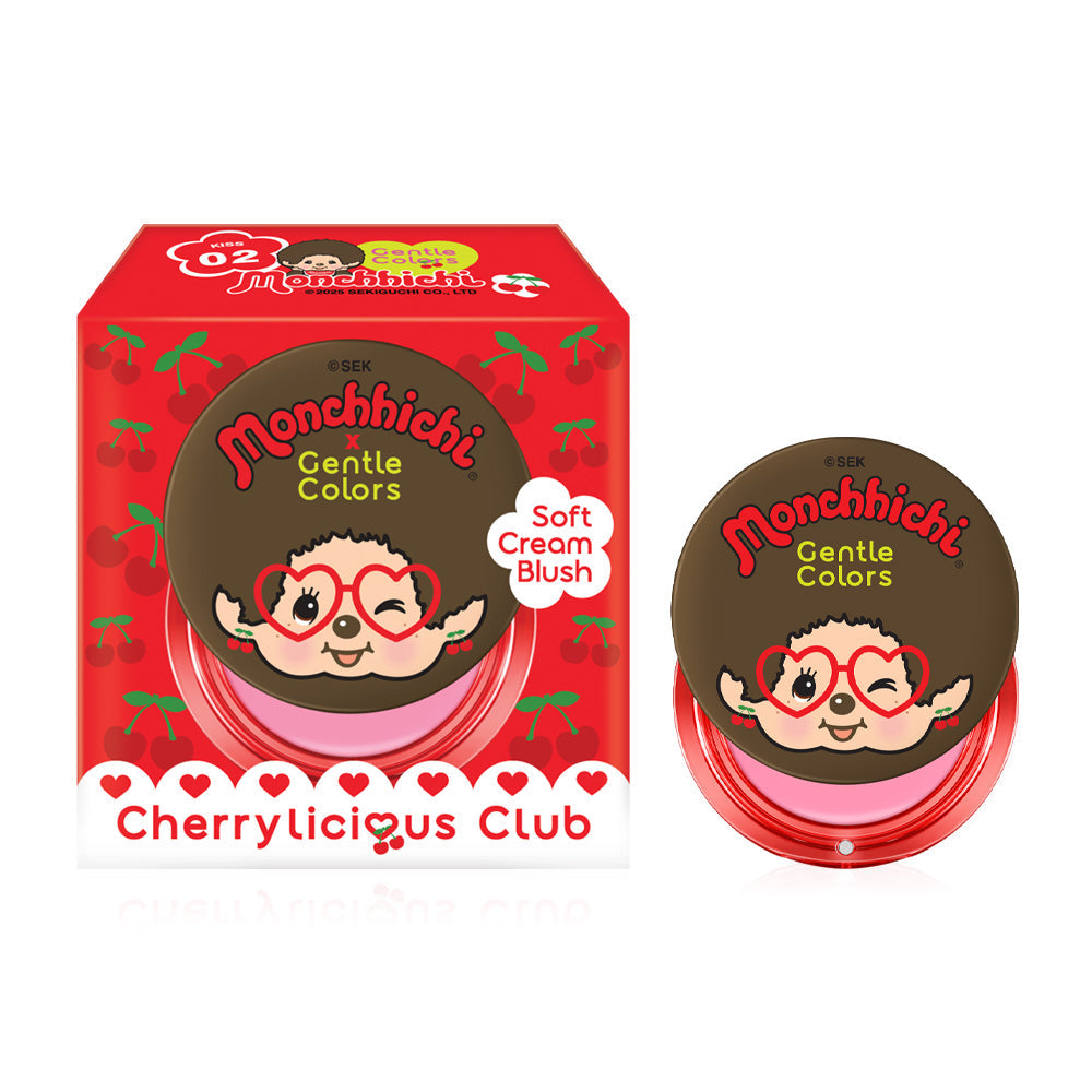 Gentle Colors X Monchchichi Soft Cream Blush 4g - #02 Kiss
