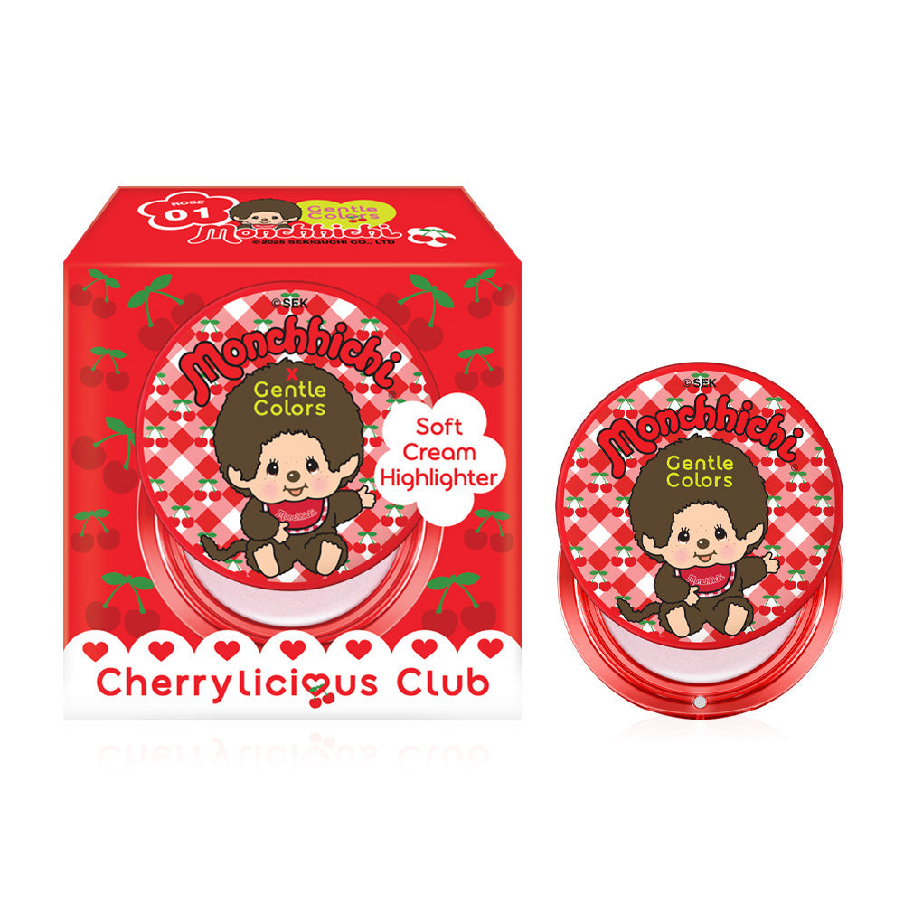 Gentle Colors X Monchchichi Soft Cream Highlighter 4g - #01 Rose