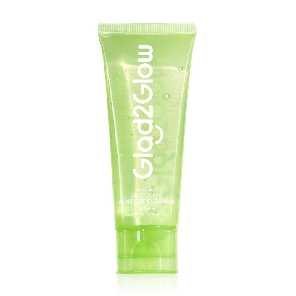 Glad2Glow Gel Cleanser - Centella & Salicylic Acid for Acne-Prone Skin