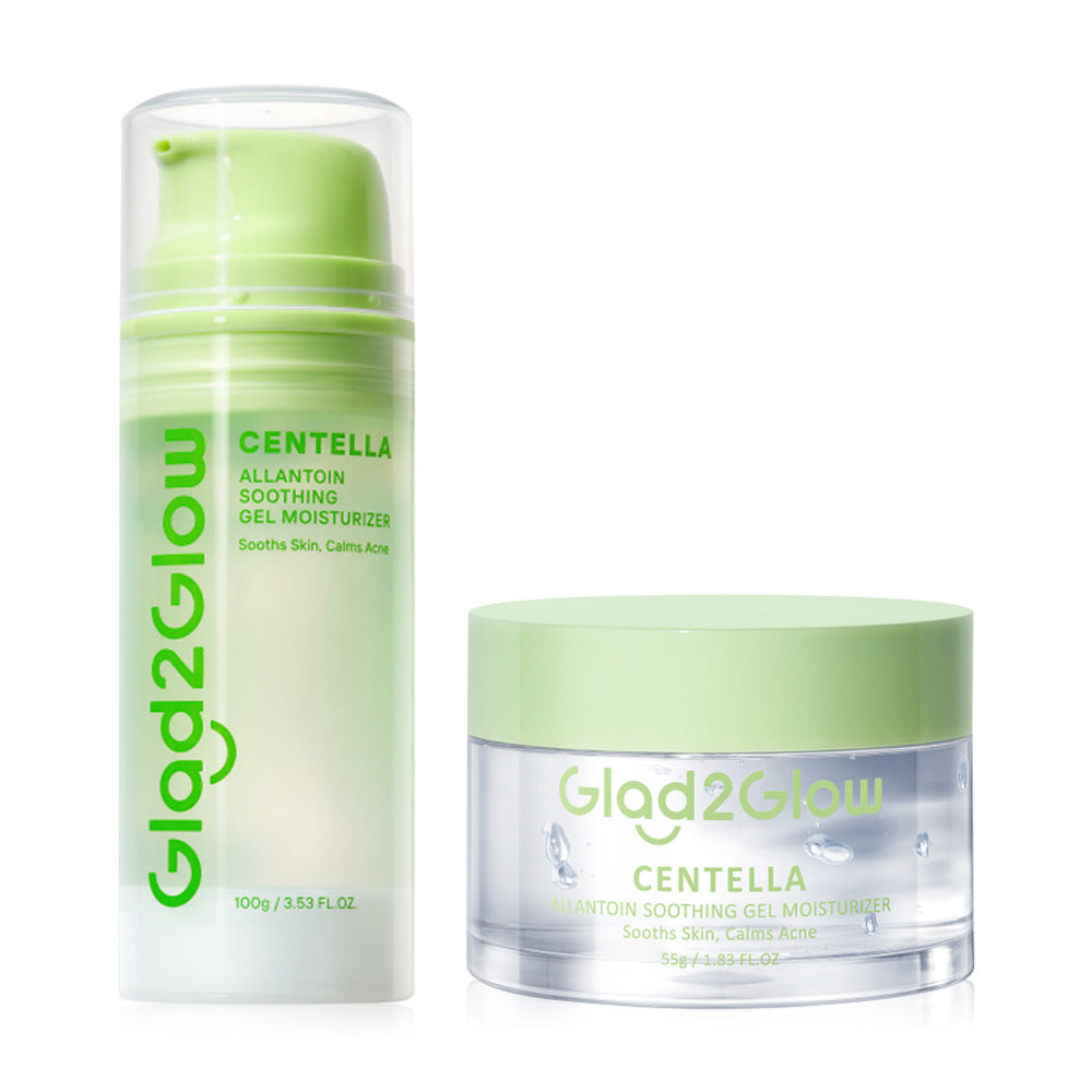 Glad2Glow Set Centella Allantoin Soothing Gel Moisturizer 100g + 55g