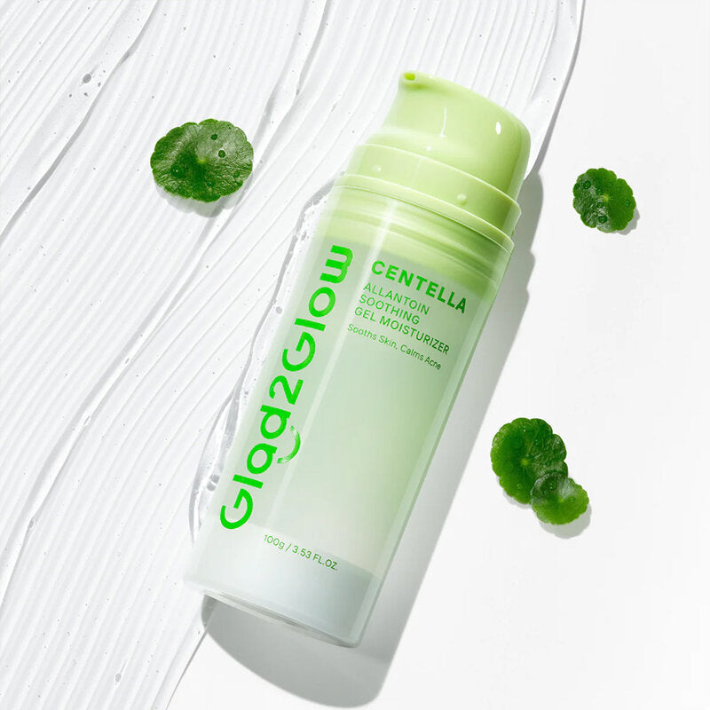 Glad2Glow Set Centella Allantoin Soothing Gel Moisturizer 100g x 2pcs + Free! Proxie Photo Card 1pc