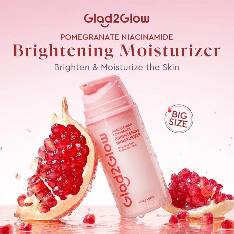 Glad2Glow Brightening Moisturizer - Pomegranate & 5% Niacinamide
