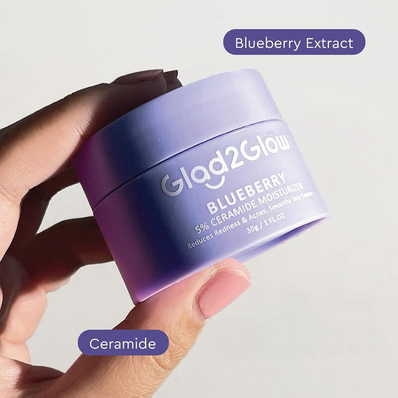 Glad2Glow Moisturizer - 5% Ceramide with Blueberry Extract