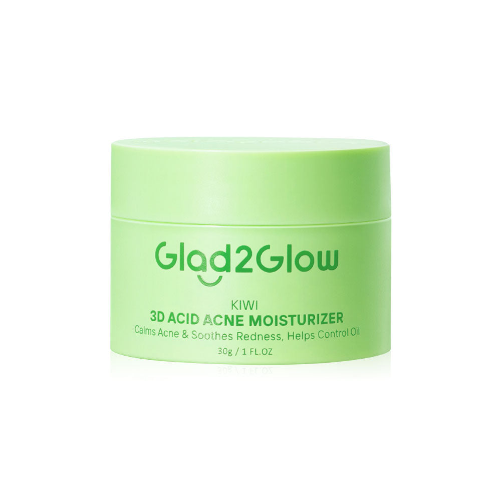 Glad2Glow Moisturizer - Kiwi 3D Acid for Oily, Acne-Prone Skin