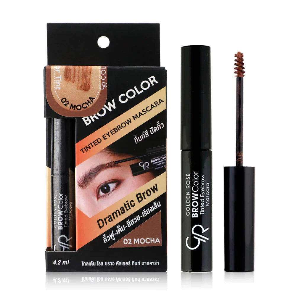 Golden Rose Brow Color Tinted Eyebrow Mascara - #02 Golden Rose Brow