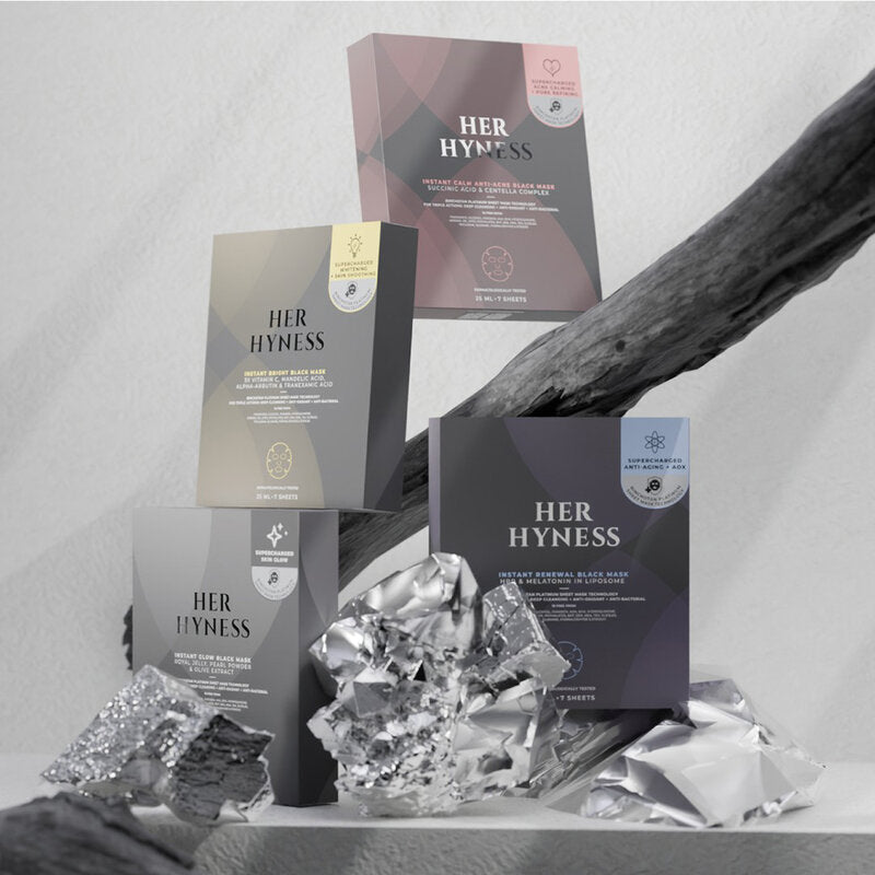 HER HYNESS Instant Calm Anti-Acne Black Mask 25ml x 5pcs