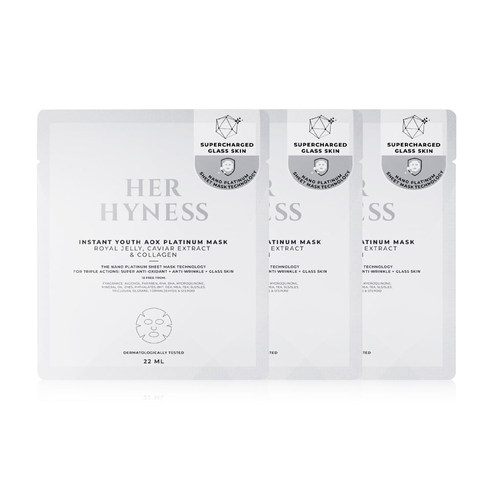 HER HYNESS Instant Youth Aox Platinum Mask 22ml x 3pcs