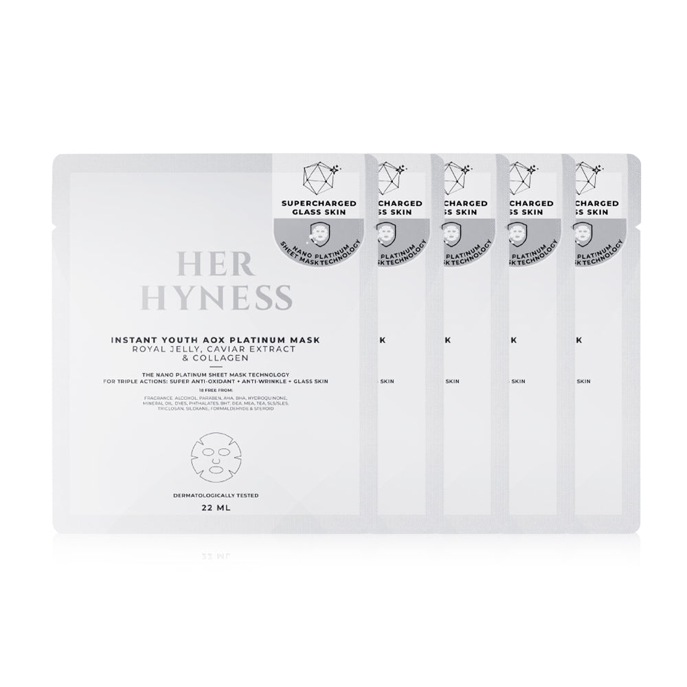 HER HYNESS Instant Youth Aox Platinum Mask 22ml x 5pcs