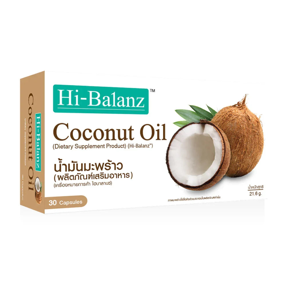 Hi-Balanz Coconut Oil 30 Capsules 500 mg