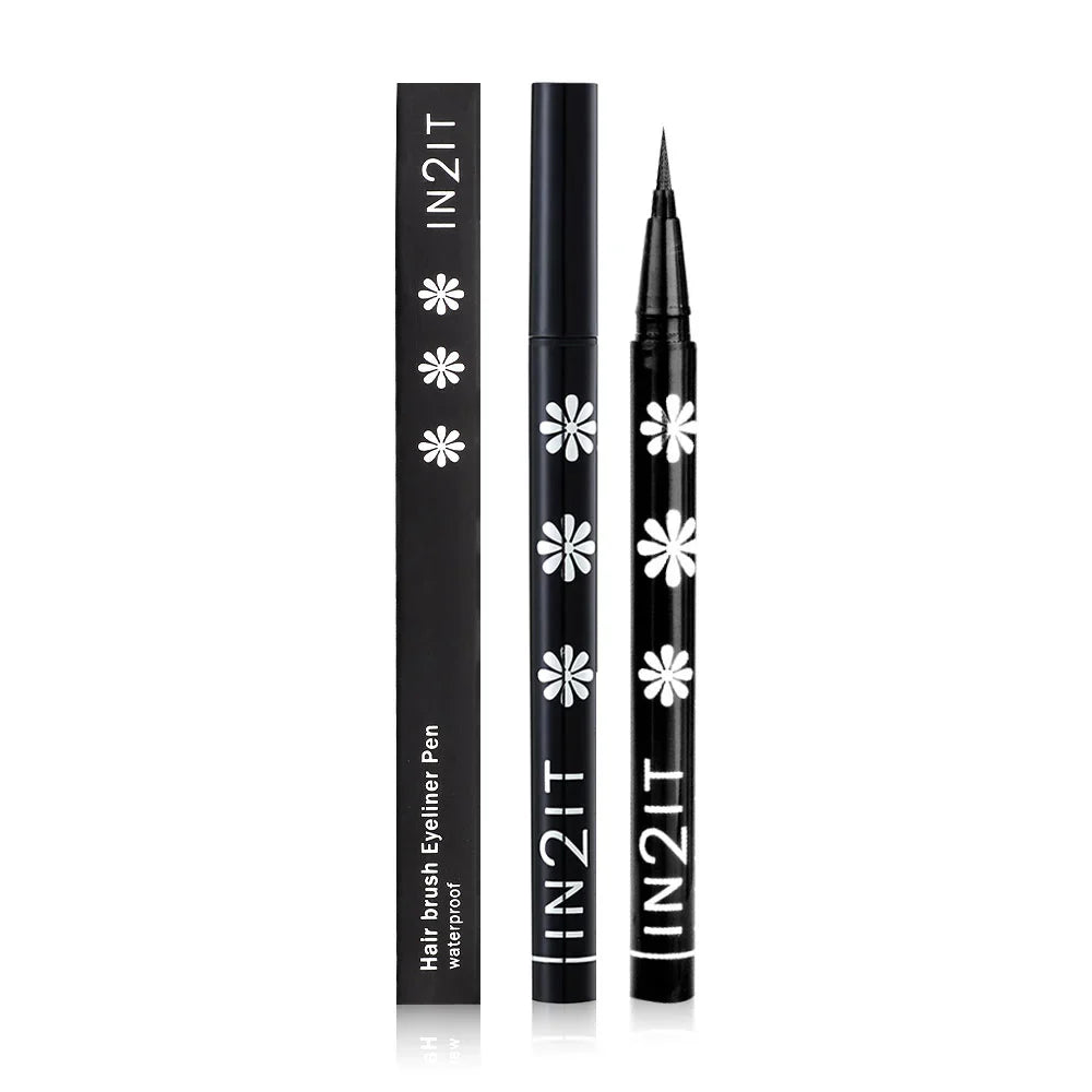 In2It Hair Brush Waterproof Eyeliner Pen - #EPH01 All Black Magic
