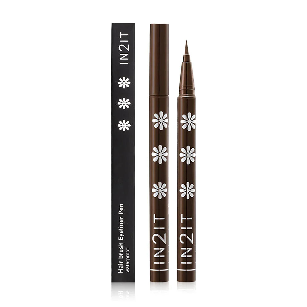 In2It Hair Brush Waterproof Eyeliner Pen - #EPH02 Dark Brown Magic