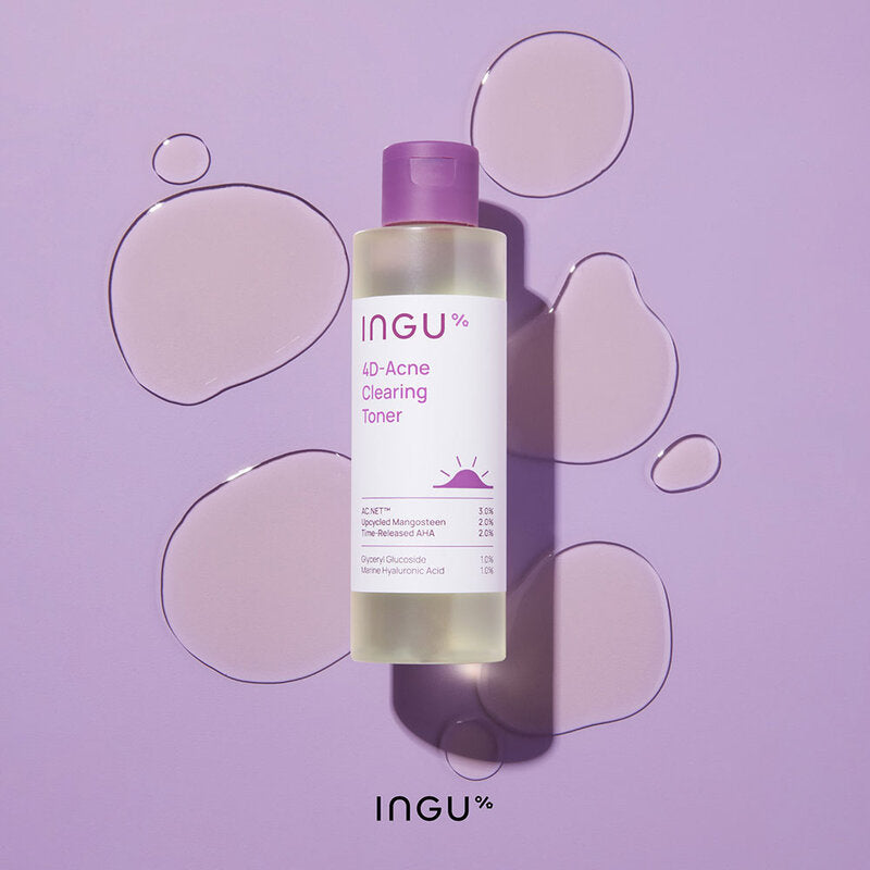 INGU Skin Toner - 4D Acne Clearing with Mangosteen Peel Extract