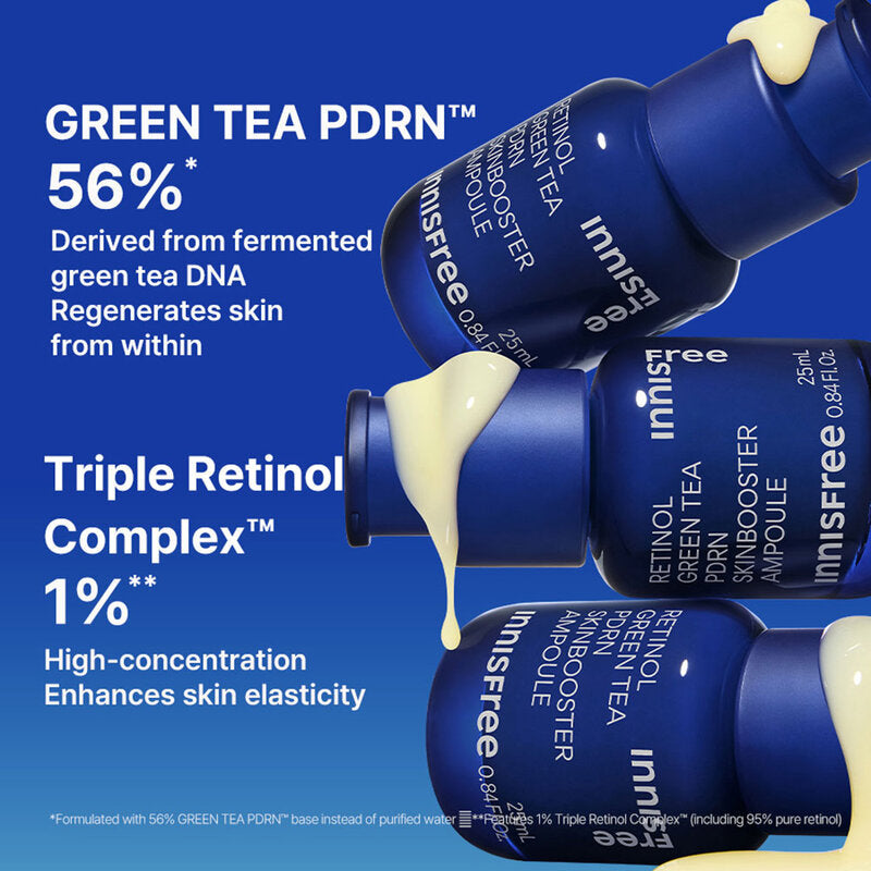 Innisfree Retinol Green Tea PDRN Ampoule 25ml