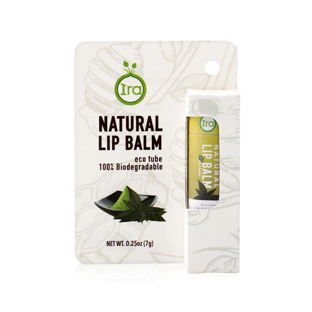 IRA eco tube Natural Lip Balm Green Tea 7g