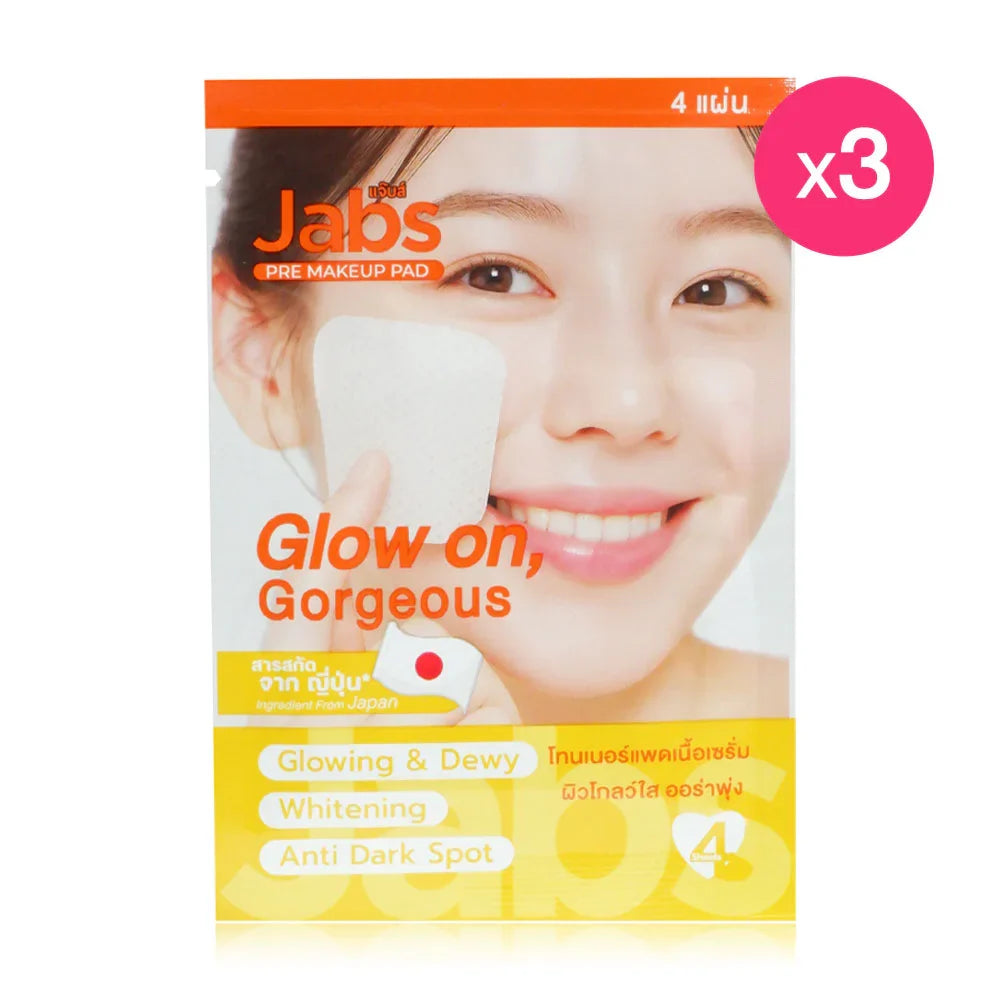Jabs Daily Toner Pad Glow On Gorgeous [4 Sheets x 3 Packs]