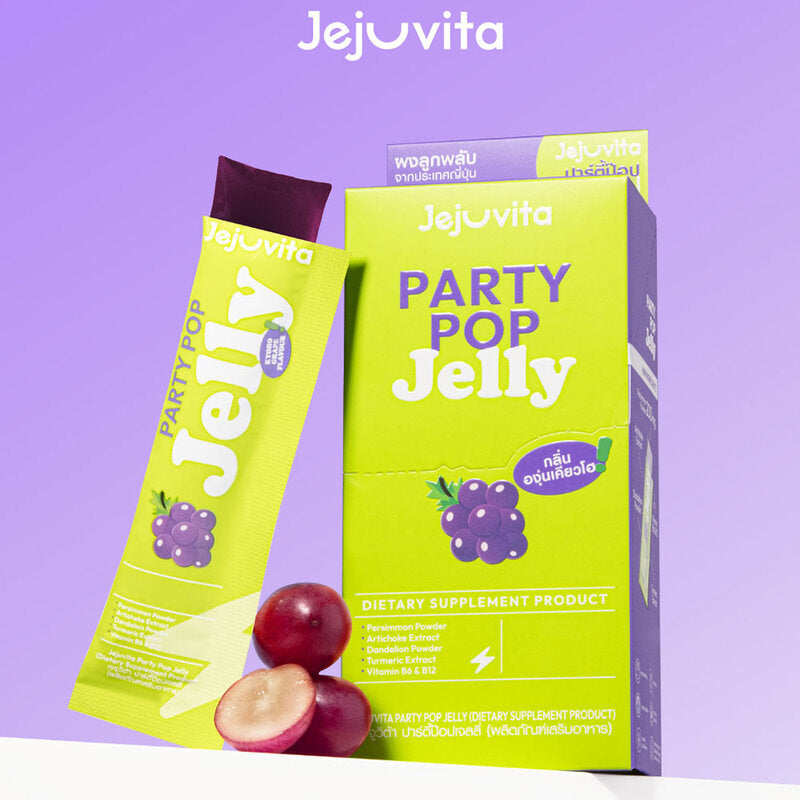 Jejuvita Jelly Party Pop [25g x 6pcs] Kyoho grape flavor
