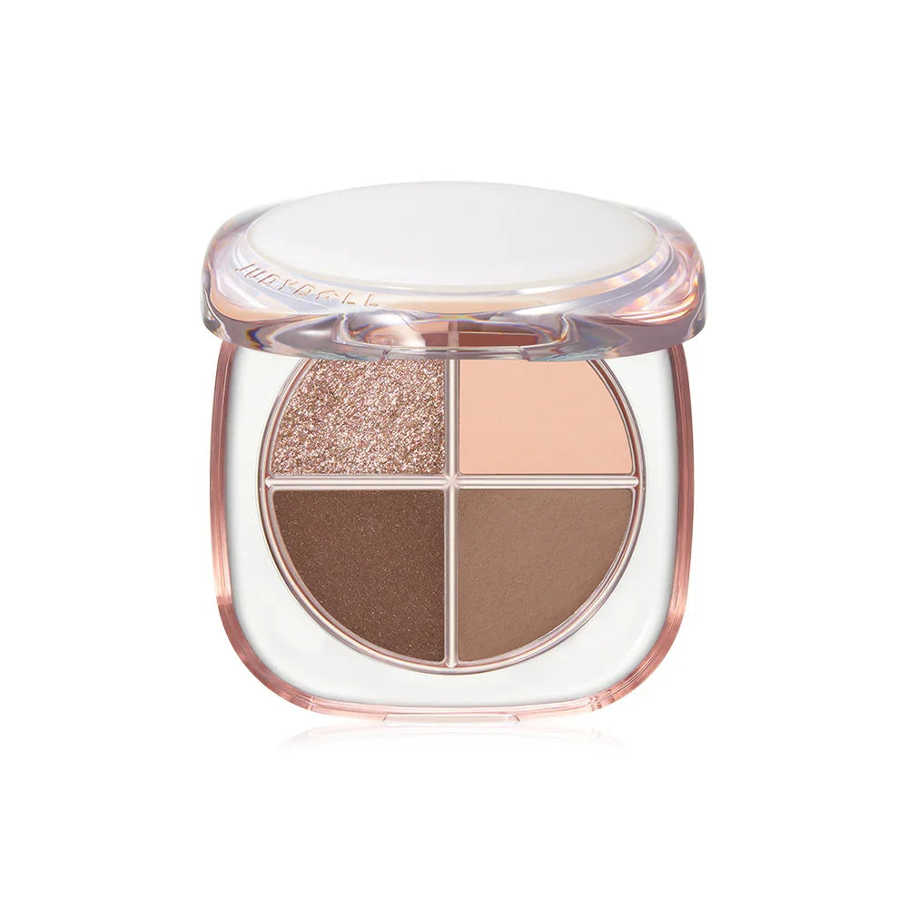JUDYDOLL Glazed 4-Colors Eyeshadow Palette 6.5g - #01