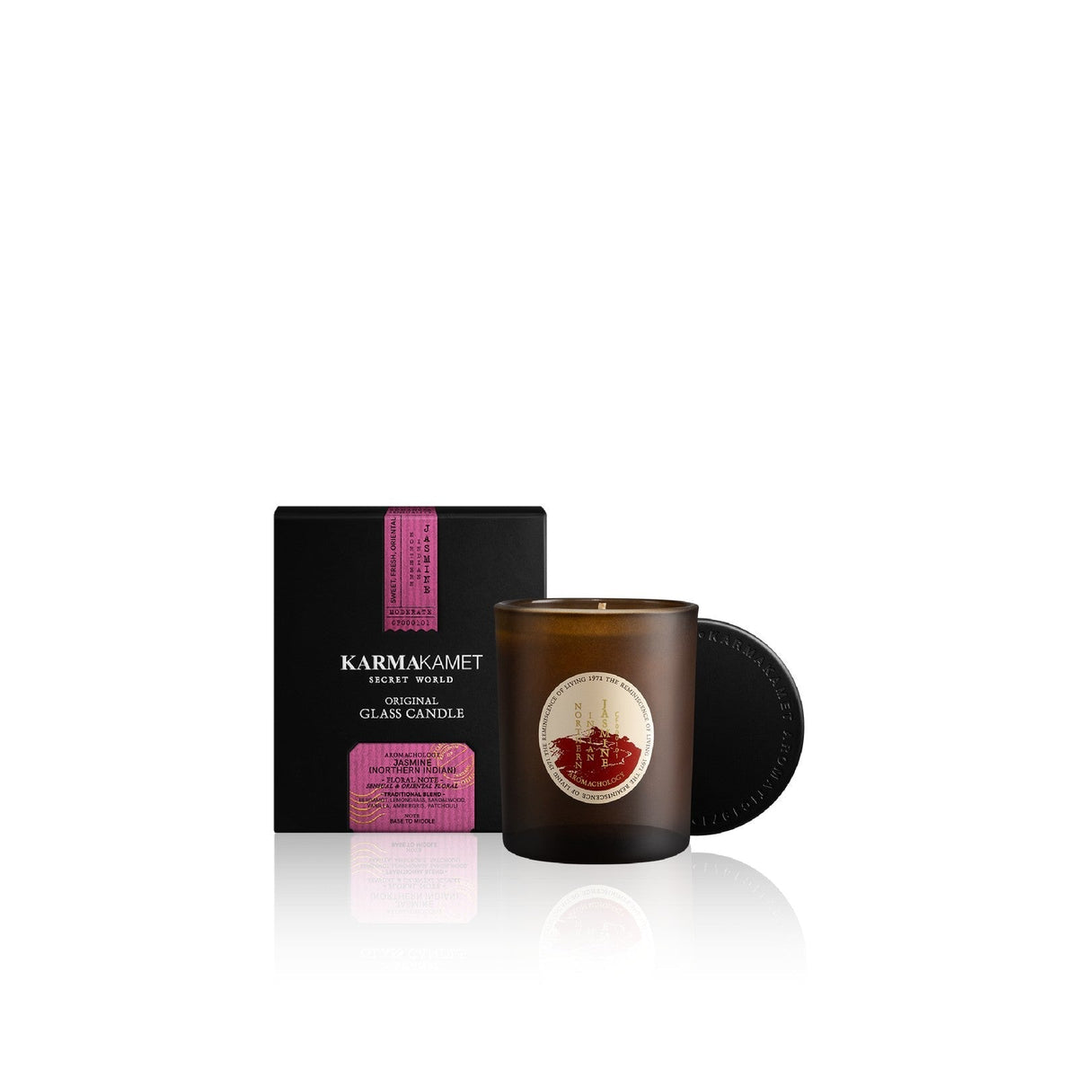 Karmakamet Original Glass Candle 120 g. - Agarwood (Indonesian)
