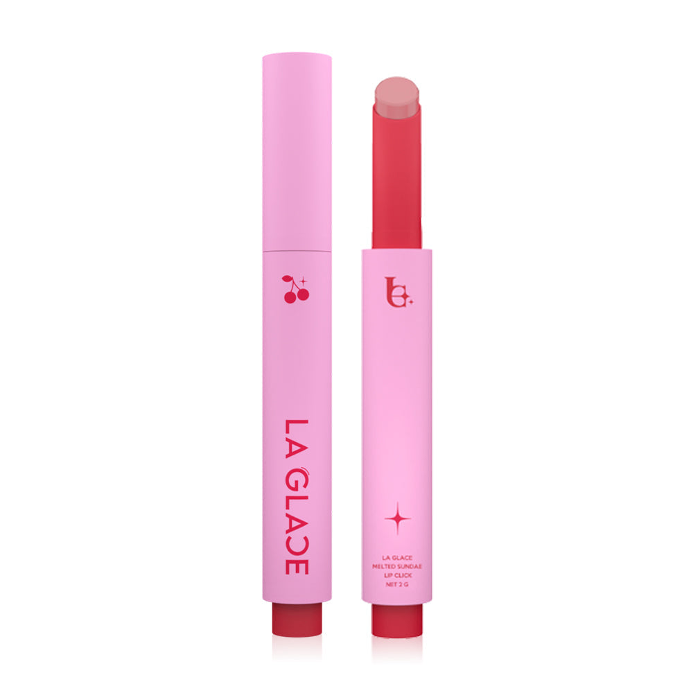 LA GLACE Melted Sundae Lip Click 2g - #01 Cotton Candy