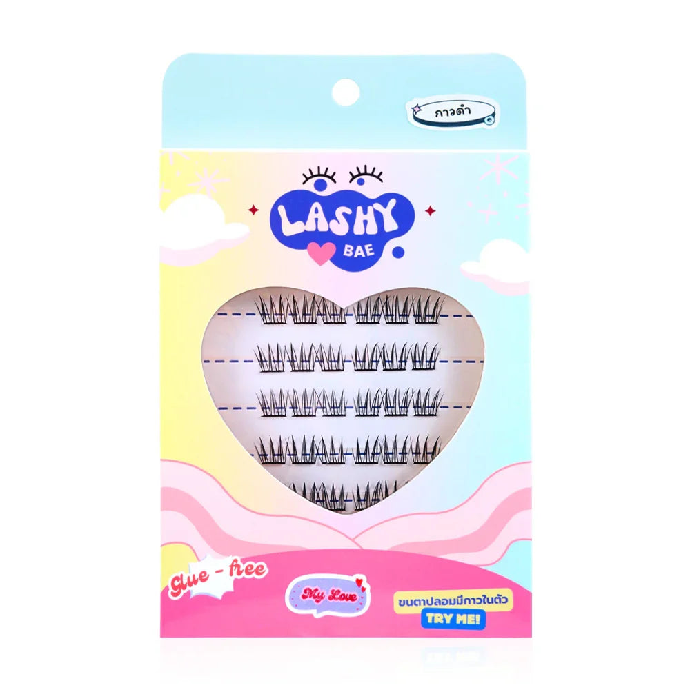 LashybaeLUV Self-Adhesive Eyelashes My Love 48pcs - Black