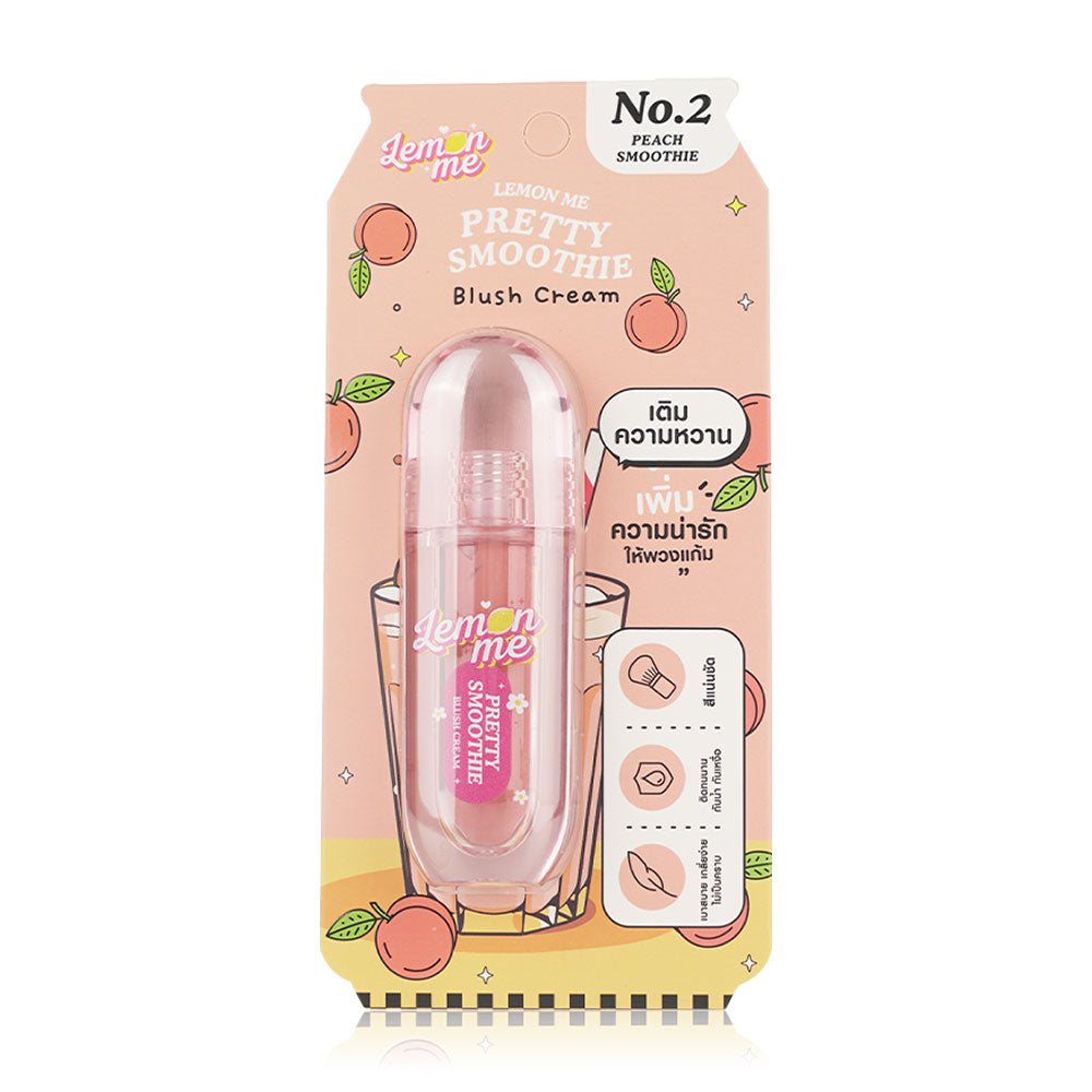 Lemon Me Pretty Smoothie Blush Cream 3.9g - #02 Peach Smoothie