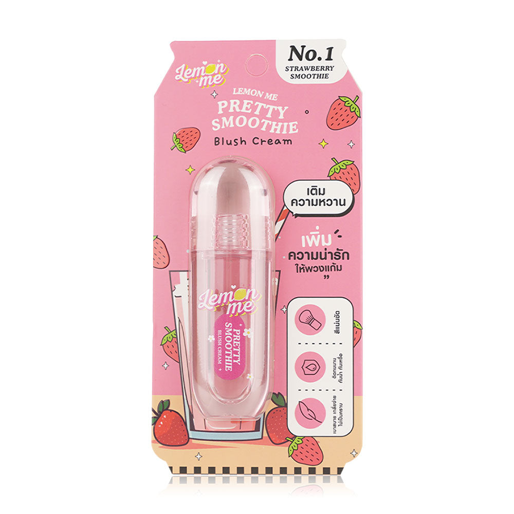 Lemon Me Pretty Smoothie Blush Cream 3.9g - #01 Strawberry Smoothie