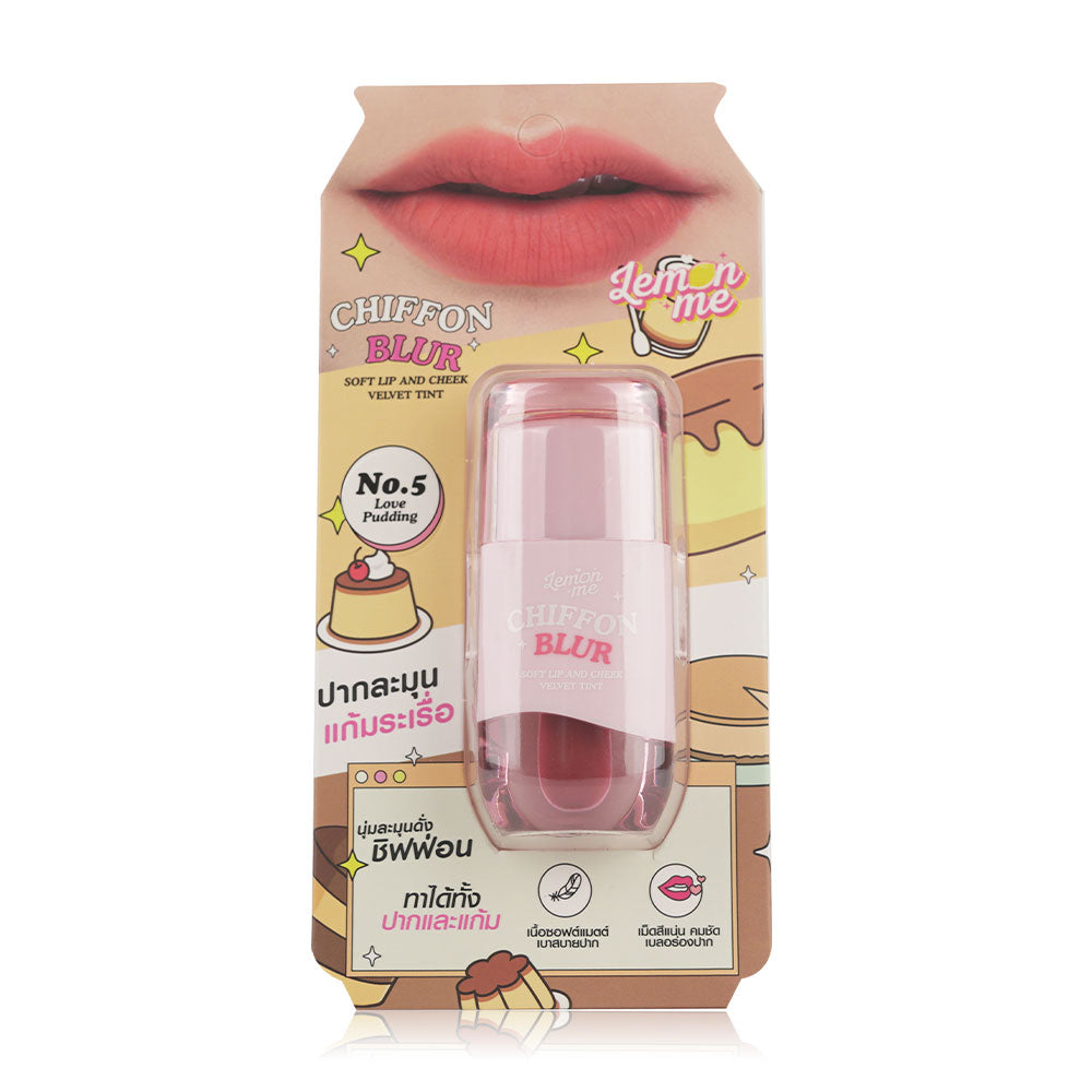 Lemon Me Chiffon Blur Soft Lip And Cheek Velvet Tint 2.6g - #05 Love Pudding