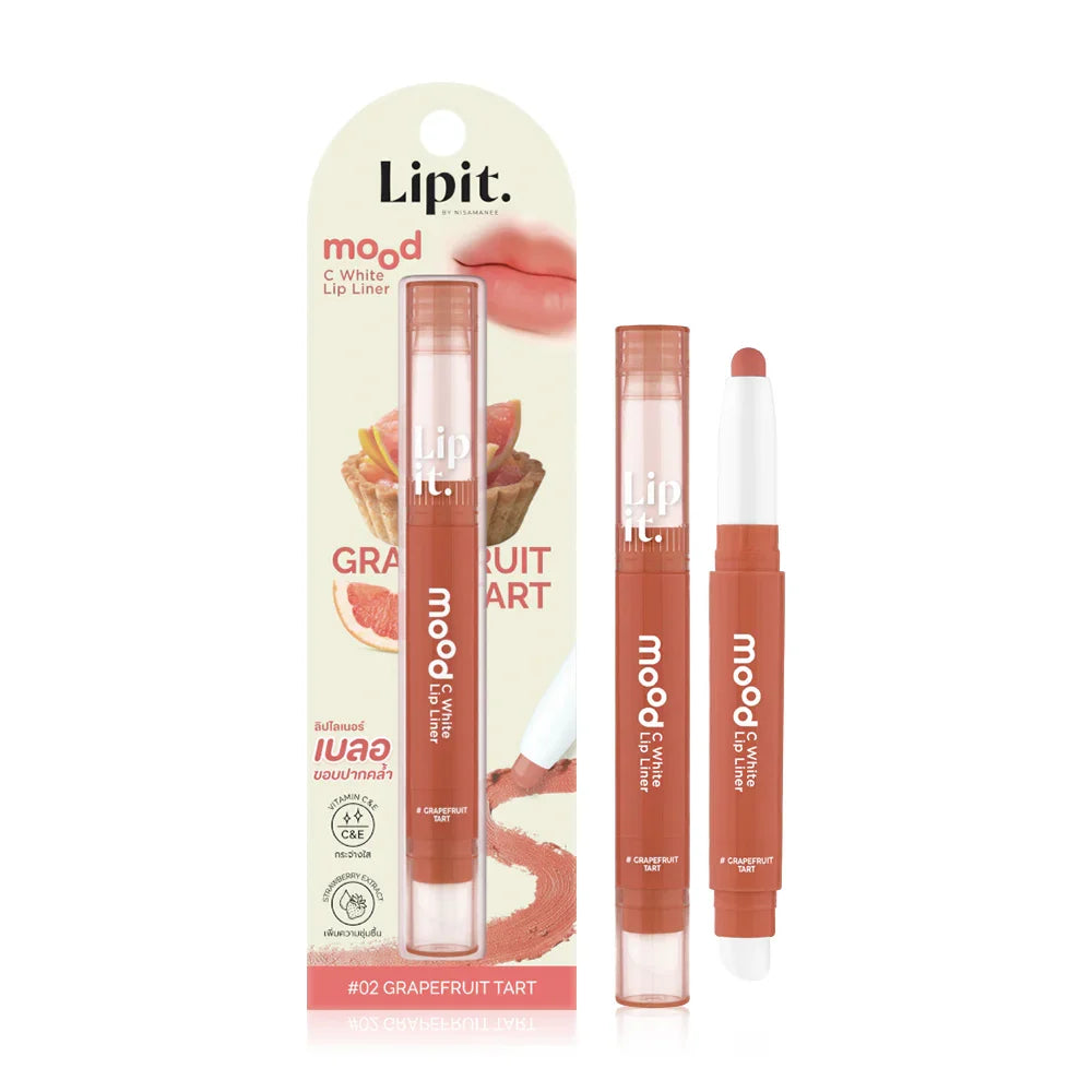Lip It Mood C White Lip Liner 0.55g - #02 Grapefruit Tart