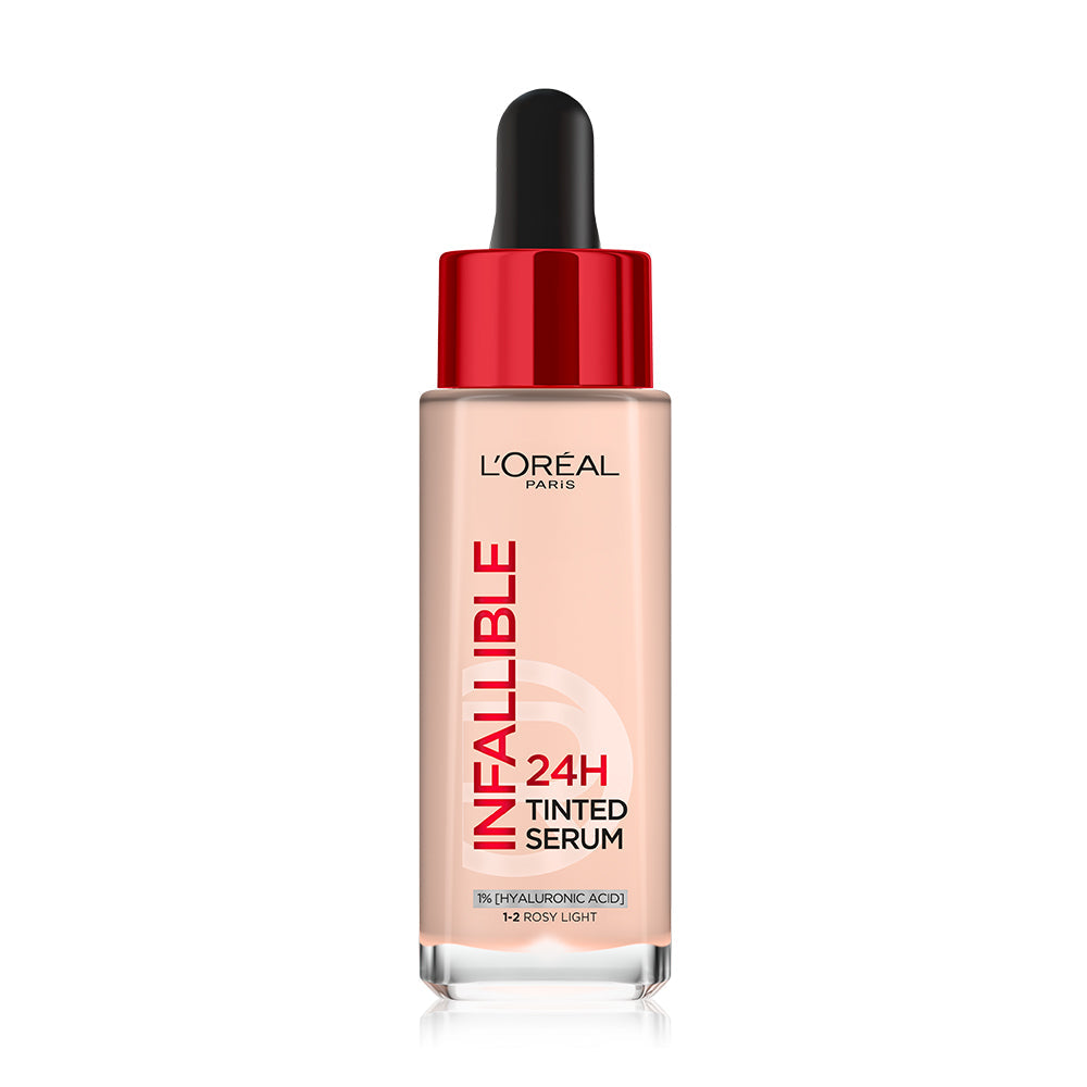 L'Oréal Paris Infallible 24H Tinted Serum 30ml - #1-2 Rosy Light