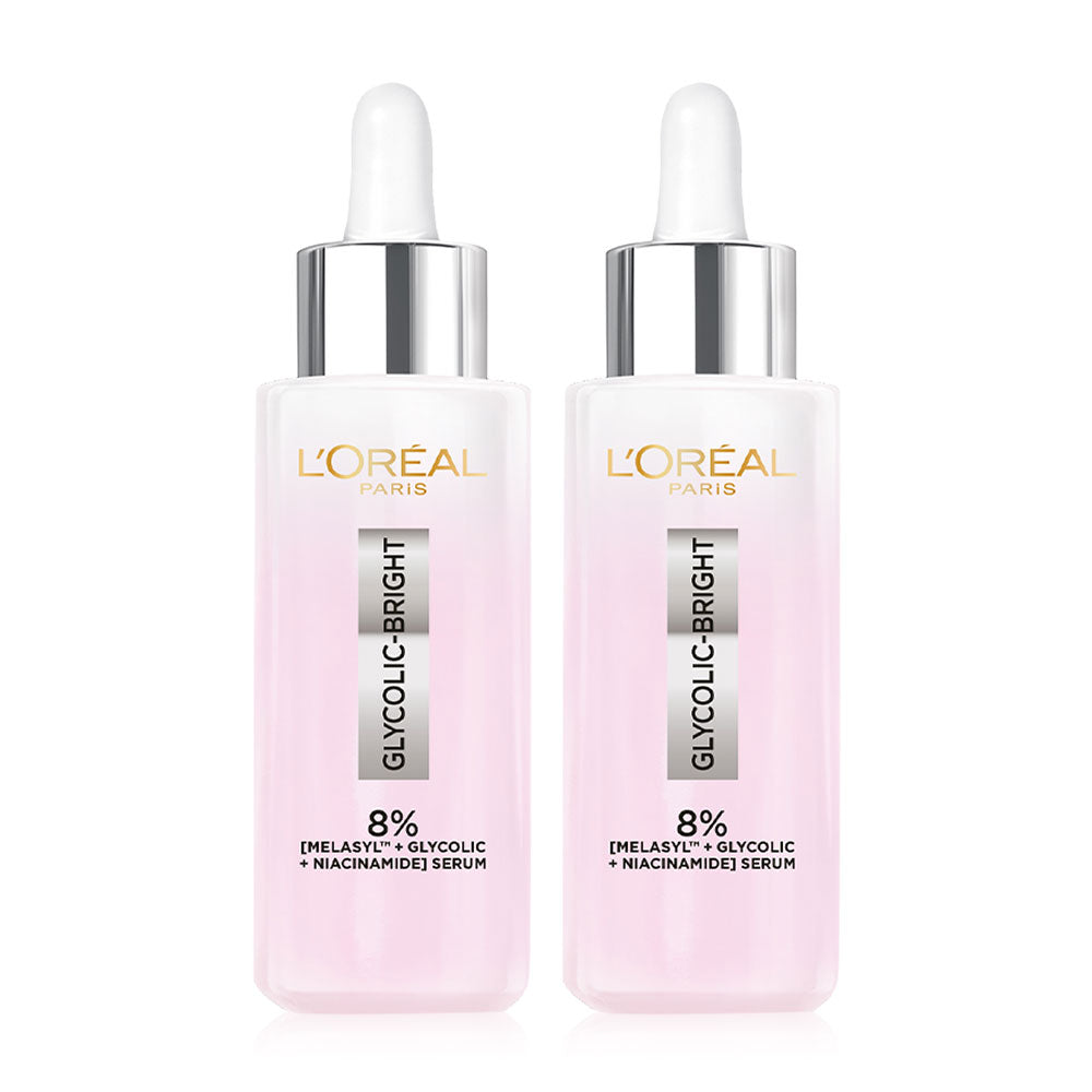 L'Oréal Paris Glycolic Bright Instant Glowing Serum 30ml x 2pcs