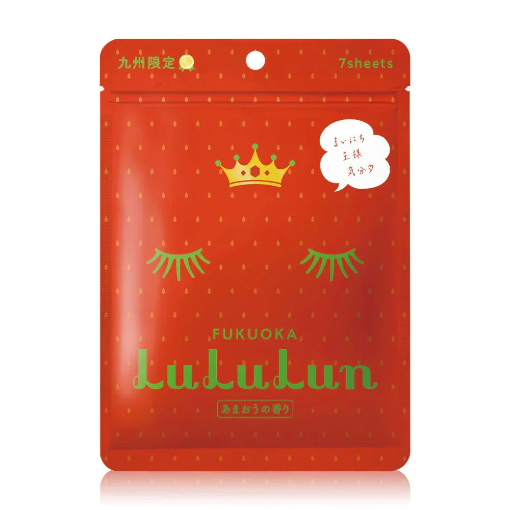 Lululun Premium Fukuoka Strawberry Facial Mask Sheet 108ml [7 Sheets]