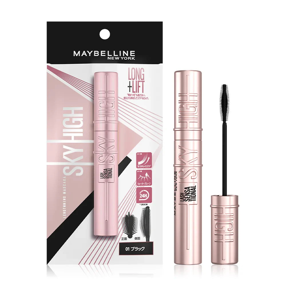 Maybelline New York Sky High Lengthening Mascara Japan Pouch 8.6ml - #01 Black