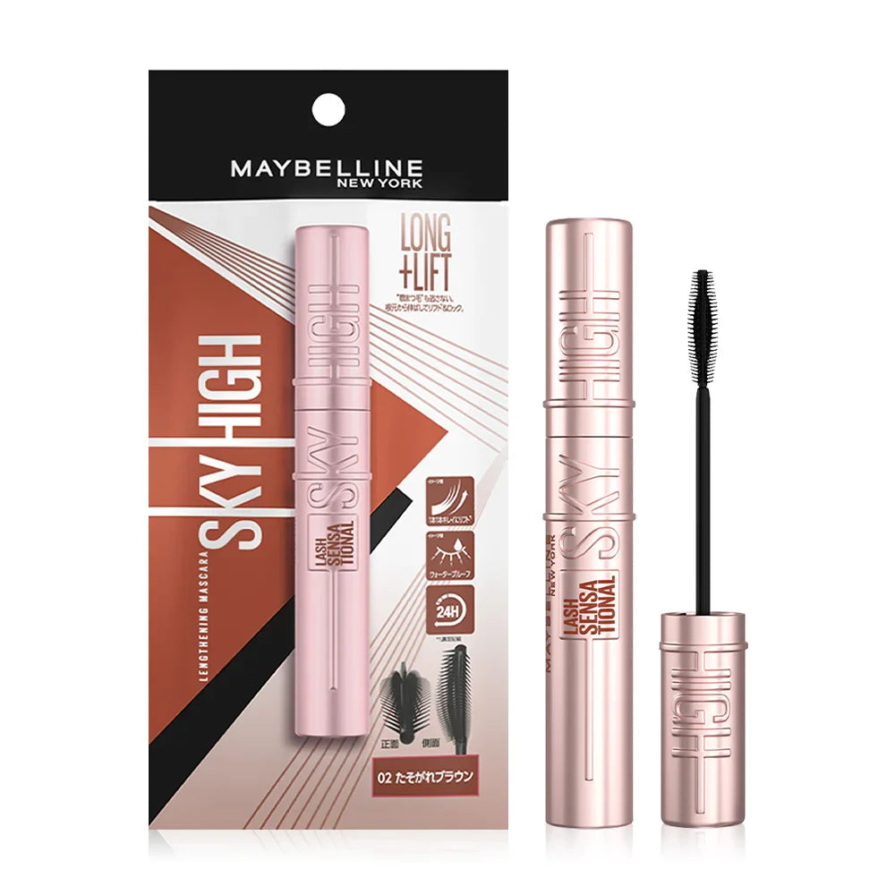 Maybelline New York Sky High Lengthening Mascara Japan Pouch 8.6ml - #02 Warm Brown