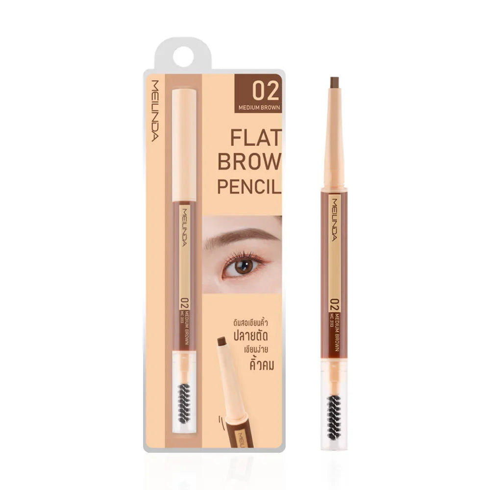 Mei Linda Flat Brow Pencil - #02 Medium Brown