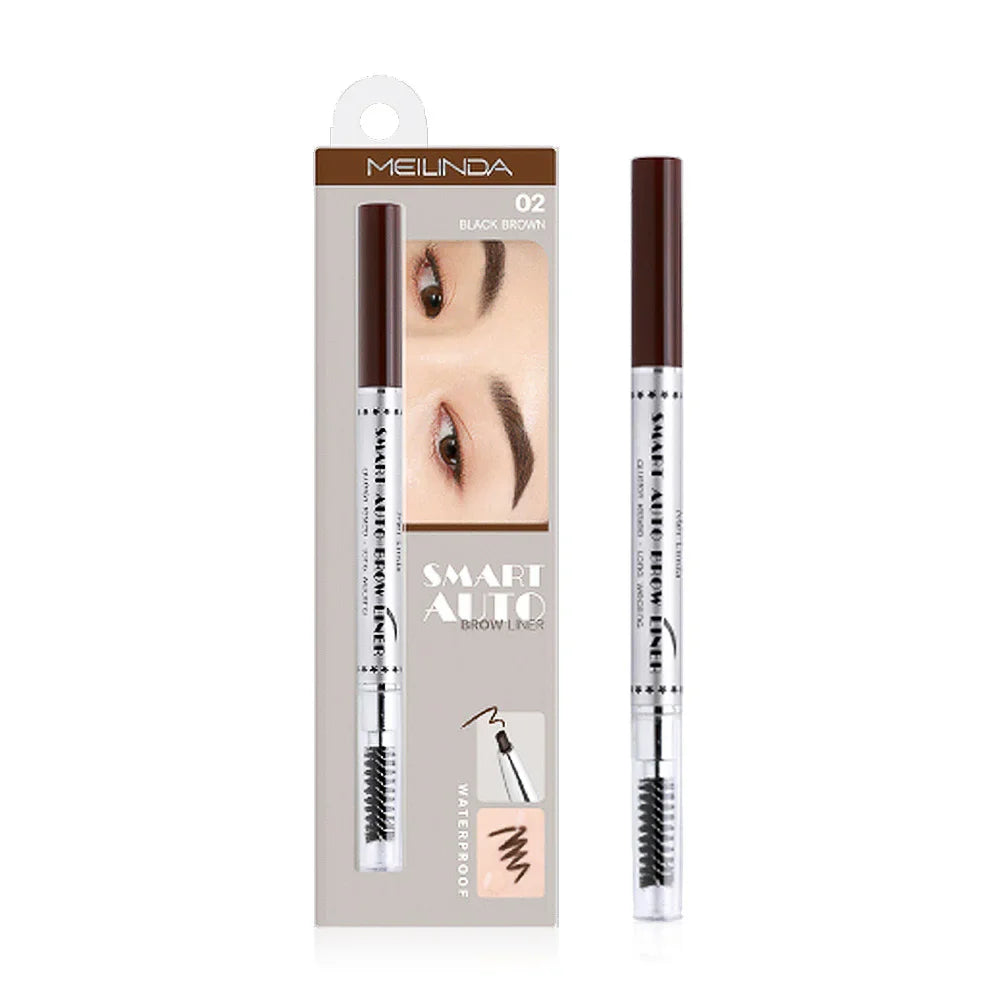 Mei Linda Smart Auto Brow Liner 0.25g - #02 Black Brown eyebrow pencil
