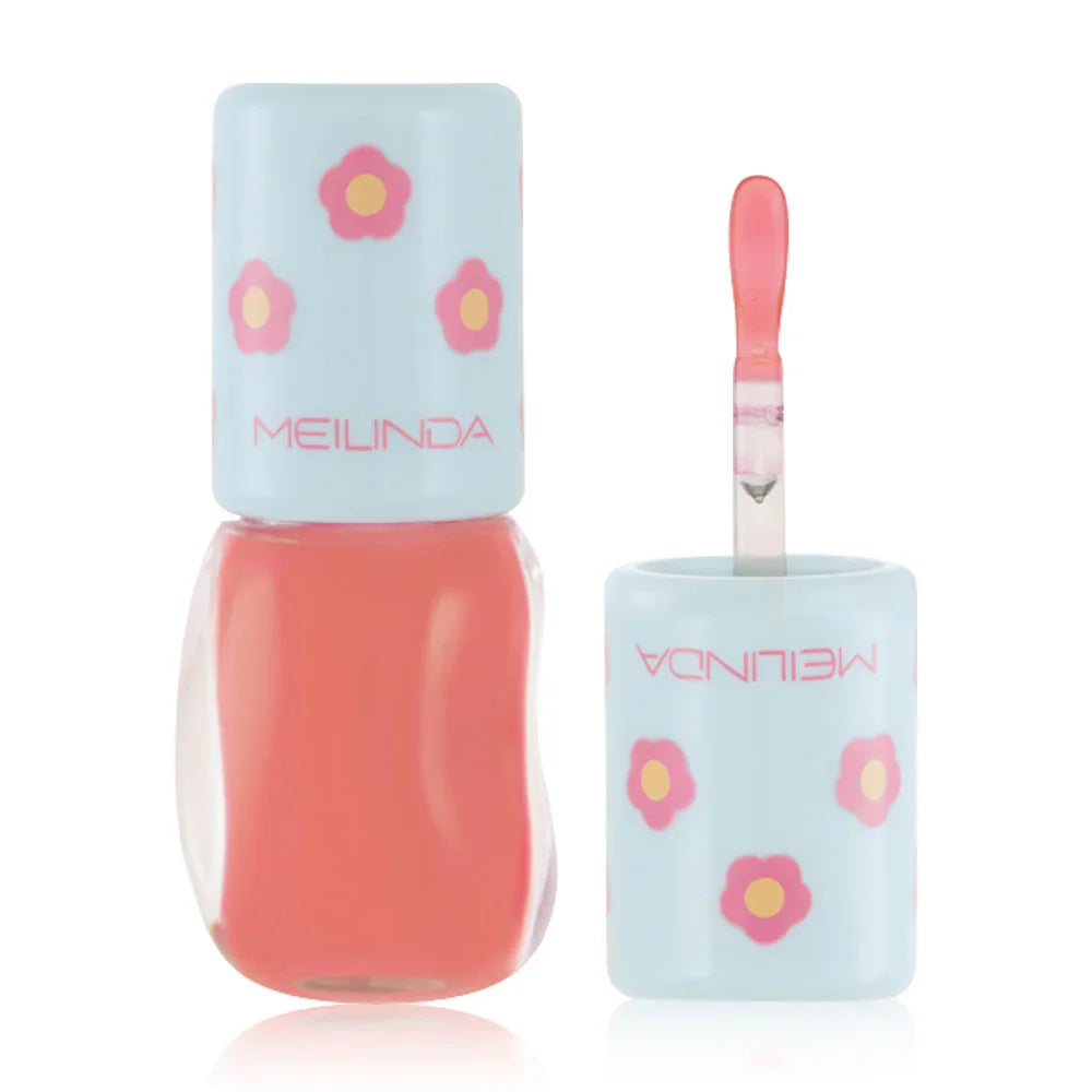Mei Linda Dewy Glassy Lip Gloss 5.5g - #02 Peach Mochi