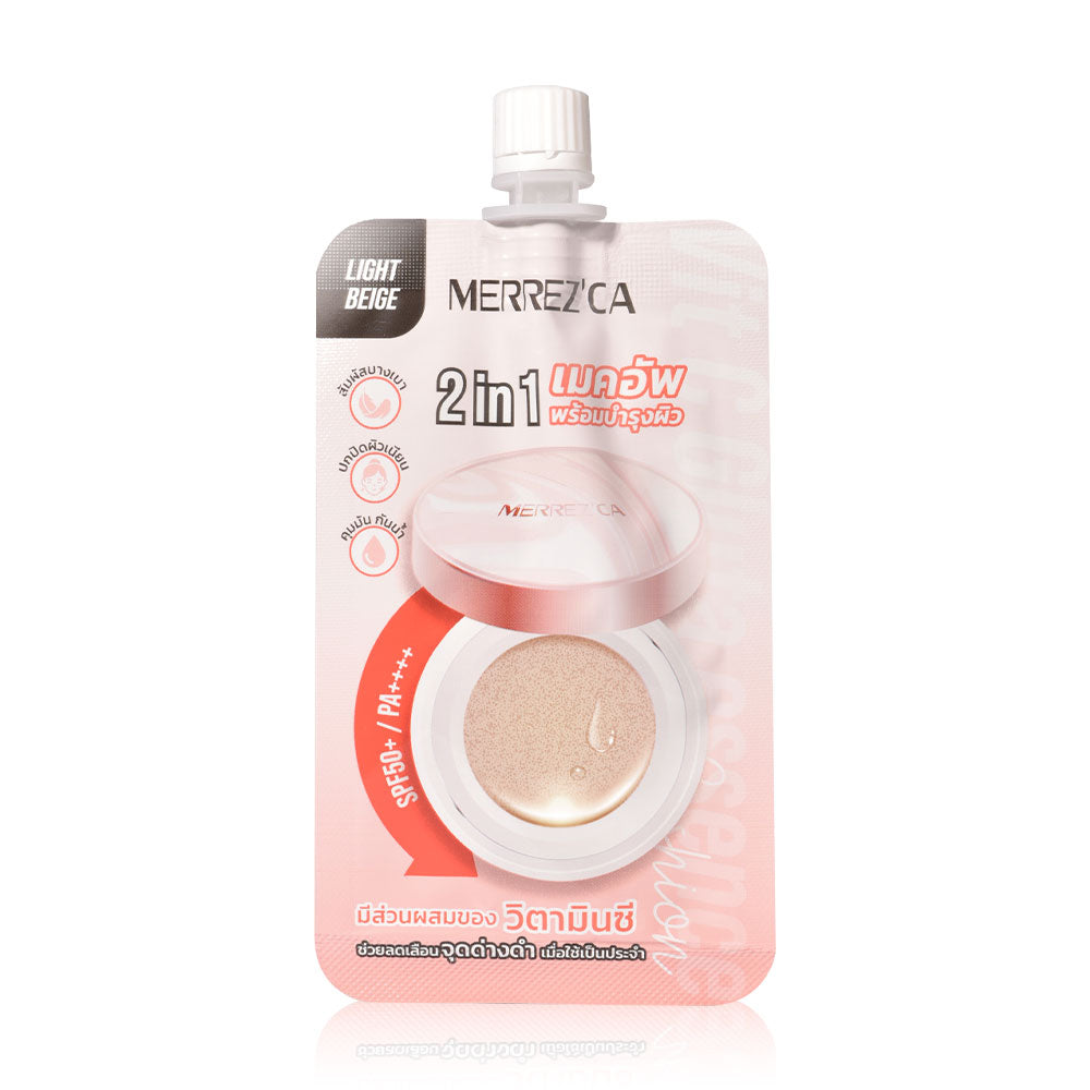 Merrezca Vit C Gluta Essence Cushion Sachet 5g - #22 Light Beige