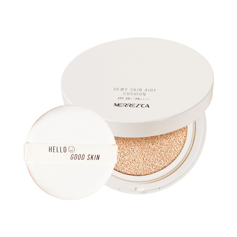 Merrezca Dewy Skin Airy Cushion SPF50+ PA++++ 15g - Light Light (2)