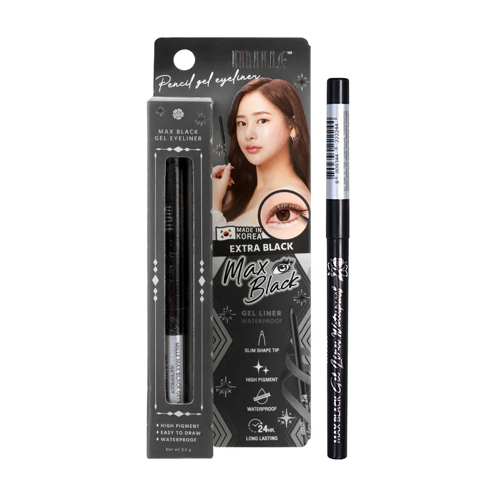 Mille Gel Eyeliner - Black 0.05g with Natural Extracts
