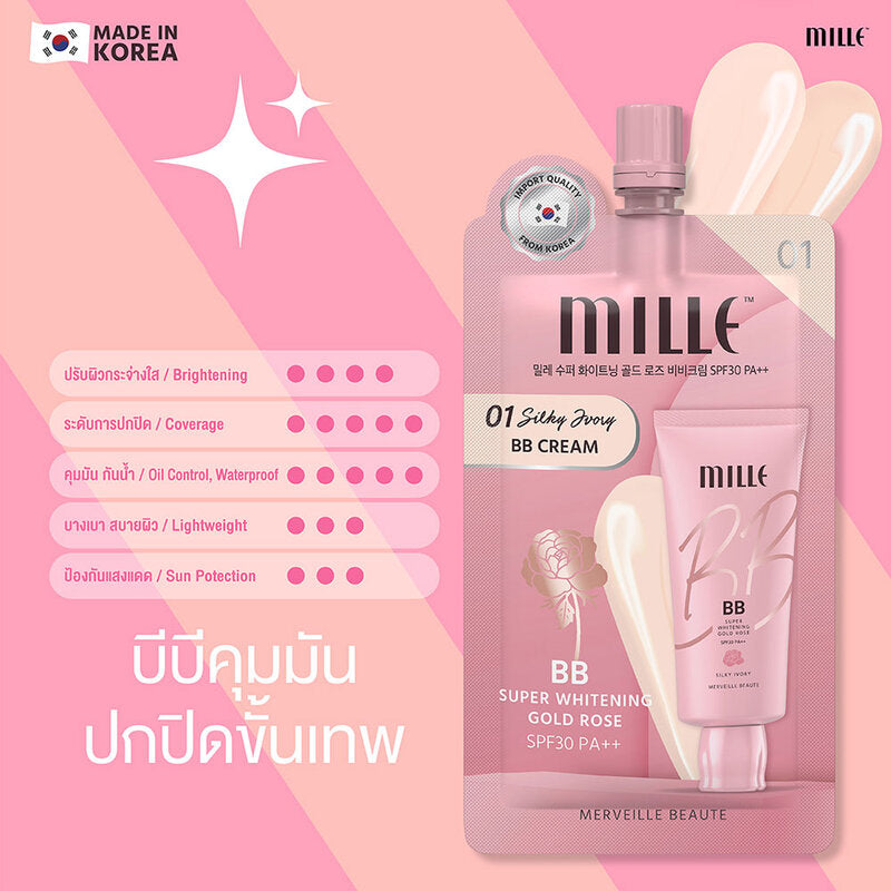 Mille BB Cream - Super White Gold with SPF30/PA++