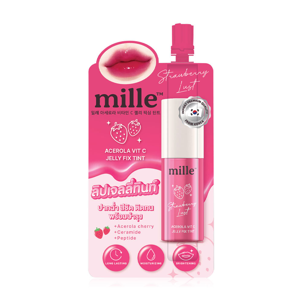 Mille Acerola Vit C Jelly Fix Tint 3g - #02 Strawberry Lust