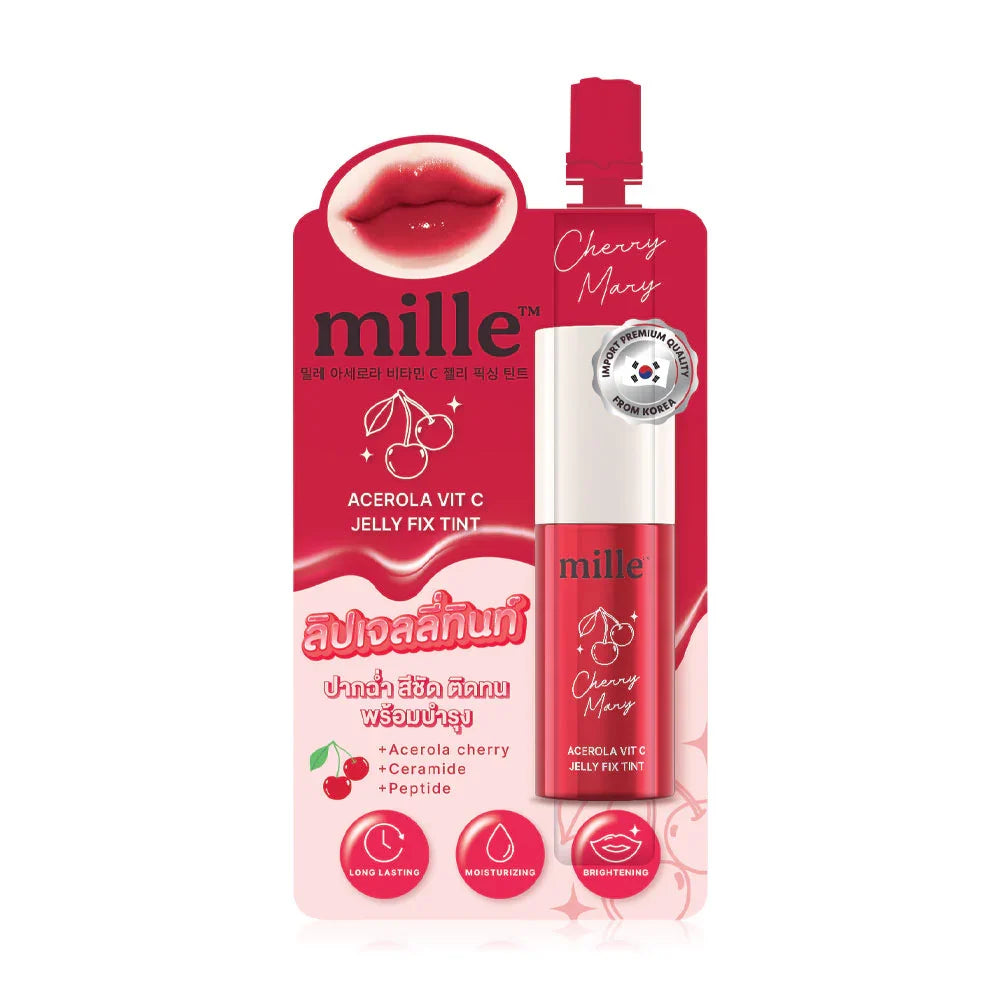 Mille Acerola Vit C Jelly Fix Tint 3g - #01 Cherry Mary